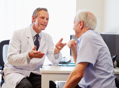 Patient in Clinic Getting a General Medical Examination